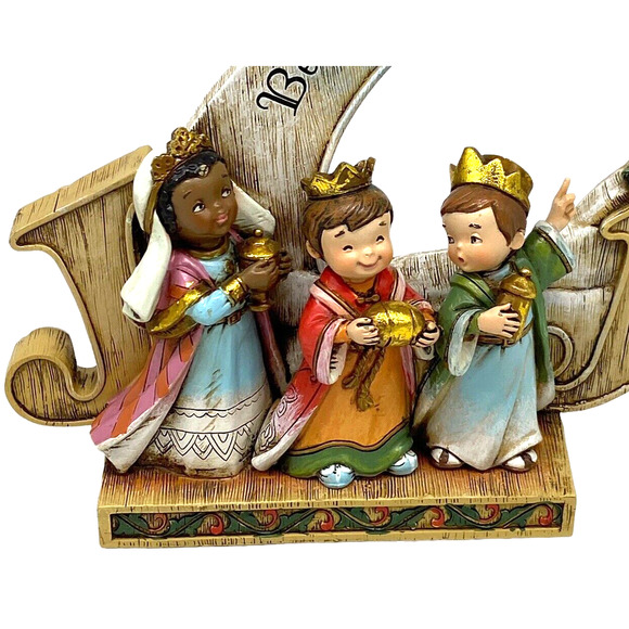 Vintage Nativity Wiseman Bethlehem or Bust Resin Sculpture Figurine Tabletop - Picture 2 of 8